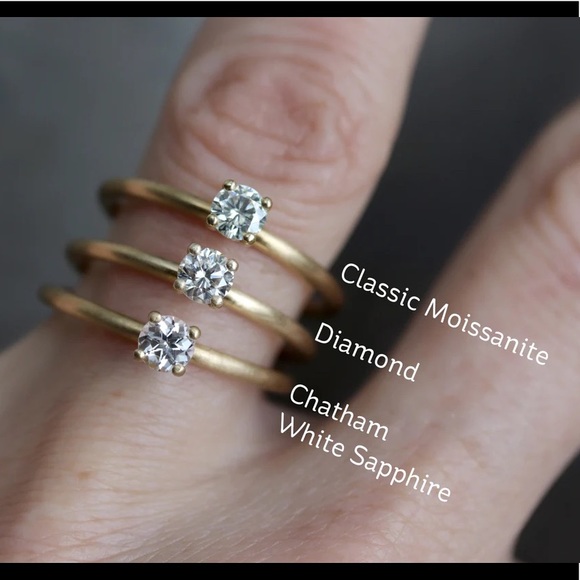 Prime Diamond Alternative ✨ 1 CTW AAA+ Natural Loose White Sapphires - Picture 4 of 9